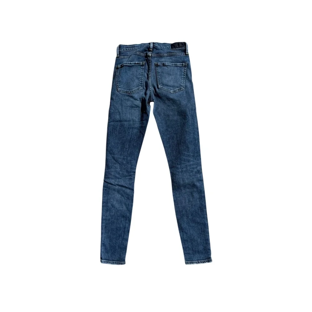 Agolde Sophie Mid Rise Skinny‎ Jeans distressed Blue Denim Women's Size 25